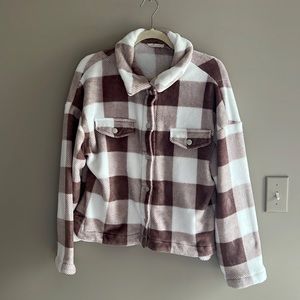 Plaid soft shacket - warm